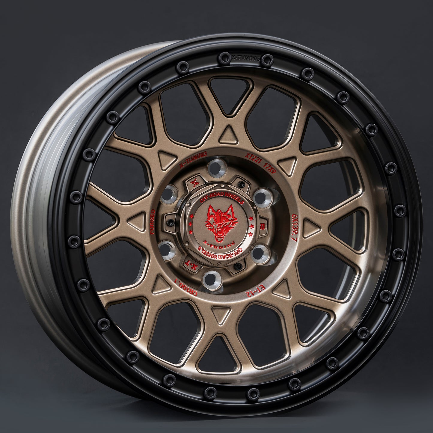 X-Tuning TÜV オフロード 4x4 ピックアップ 鍛造アルミ アフターマーケットホイール リム XT221